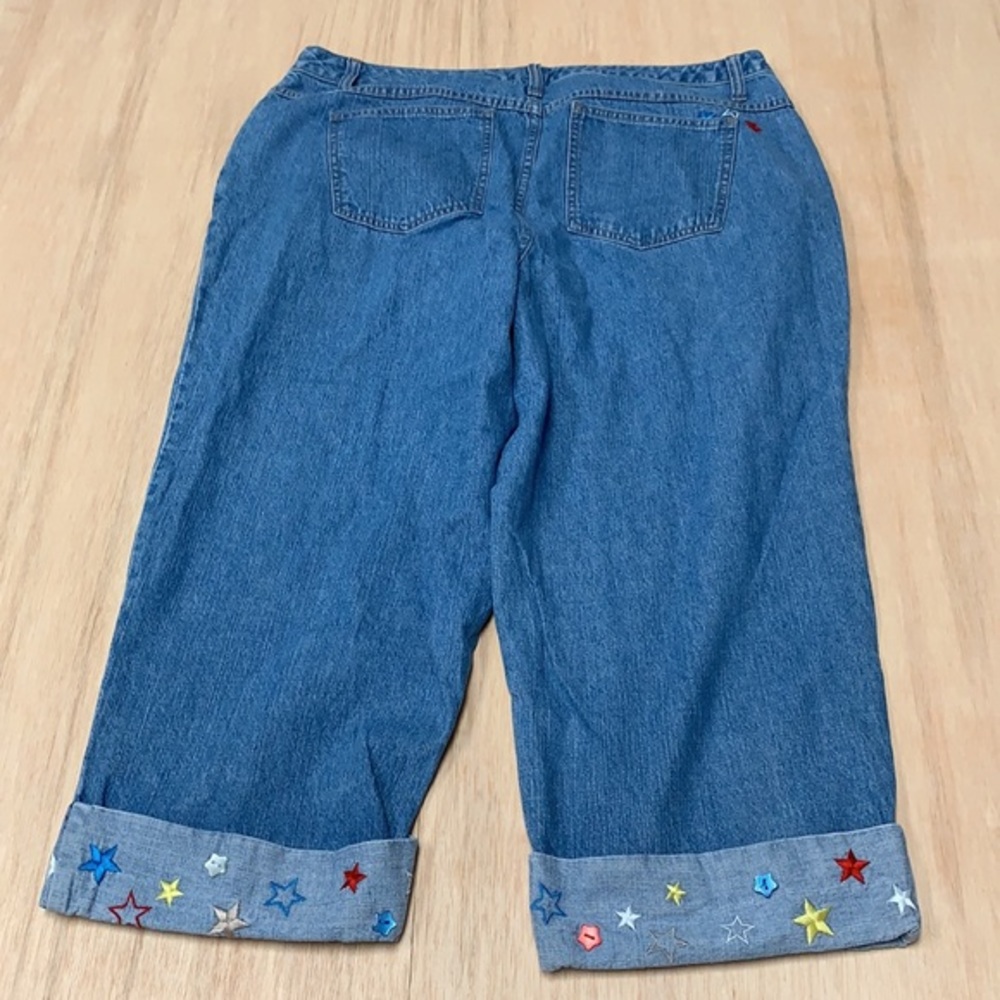 Cj banks jeans Capri cropped stars 16w blue